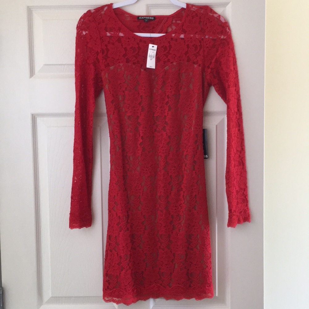 Express red dress